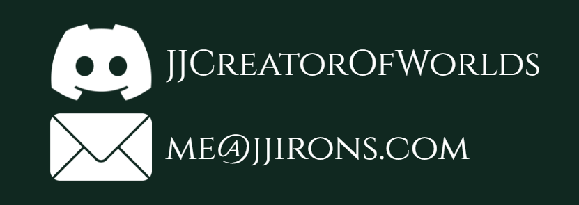 contacts, JJCreatorOfWorld and me@jjirons.com